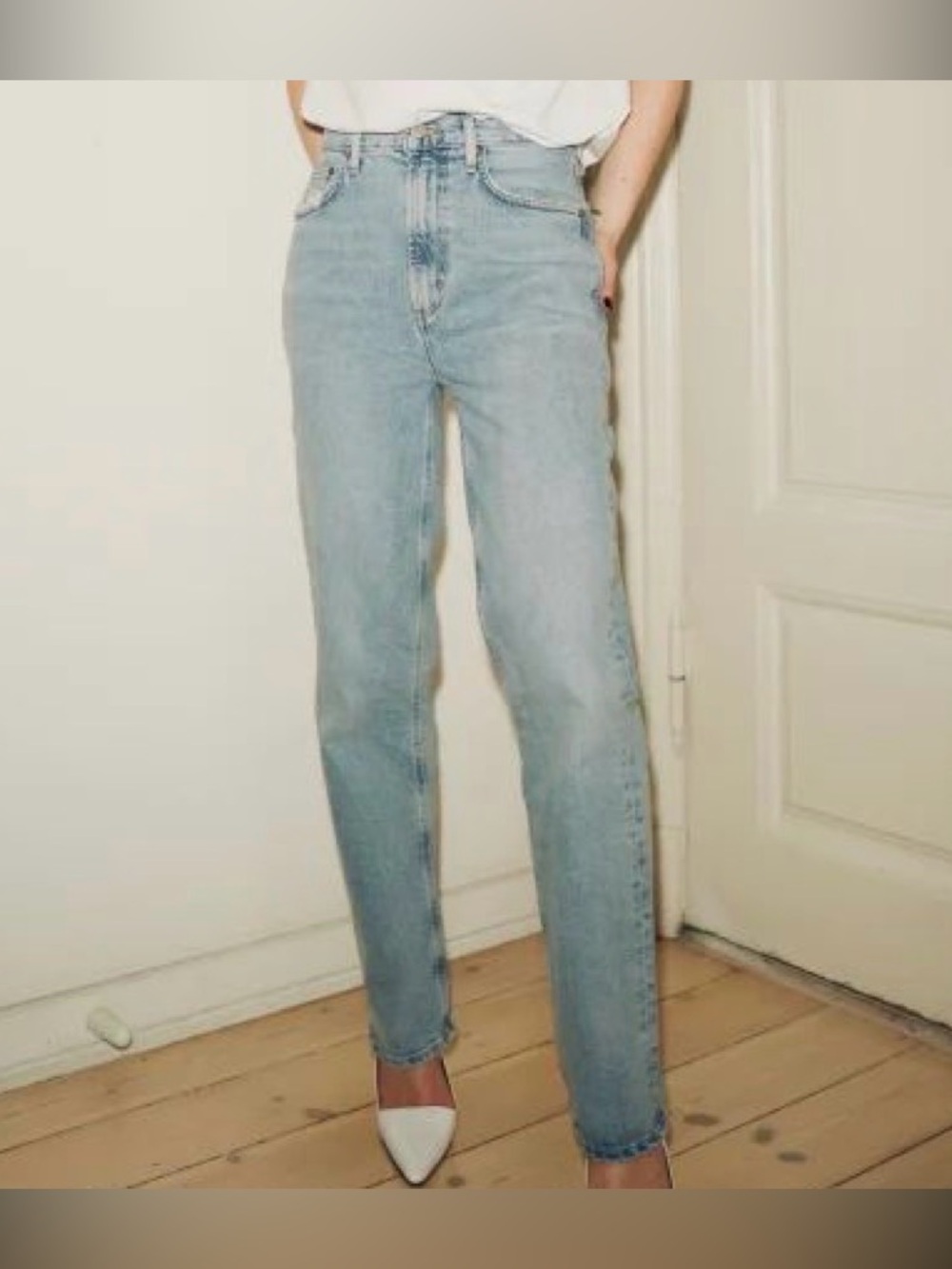 AGOLDE Lana Straight Jeans in Riptide